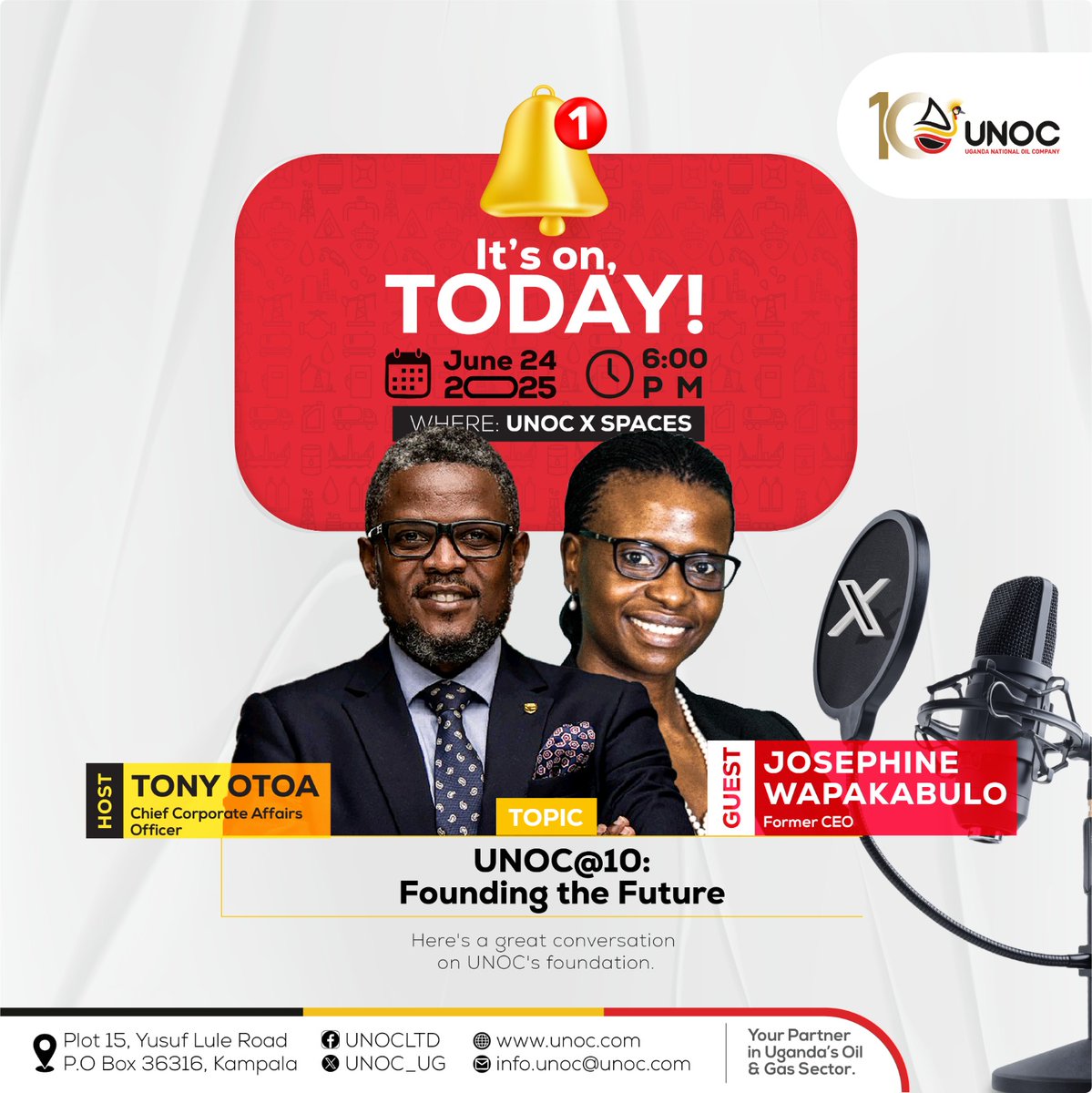 In the car, jogging or a gymnasium...

Whatever your plan is, following this conversation should be easy.  A few hours left! 

See you online at 6:00PM. 

#UNOCAt10