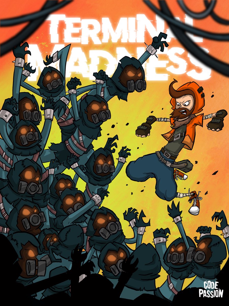 codepassionapp's tweet photo. Working on the cover! 
Which one do you prefer?

A - Crypto looking at phone
B - Facing the Blackchains Army
C - Crypto &amp; Dana with the menace behind

#adventuregame #indiegame #gamecover #monkeyisland #lucasarts #characterdesign https://t.co/03r3O0lTs2