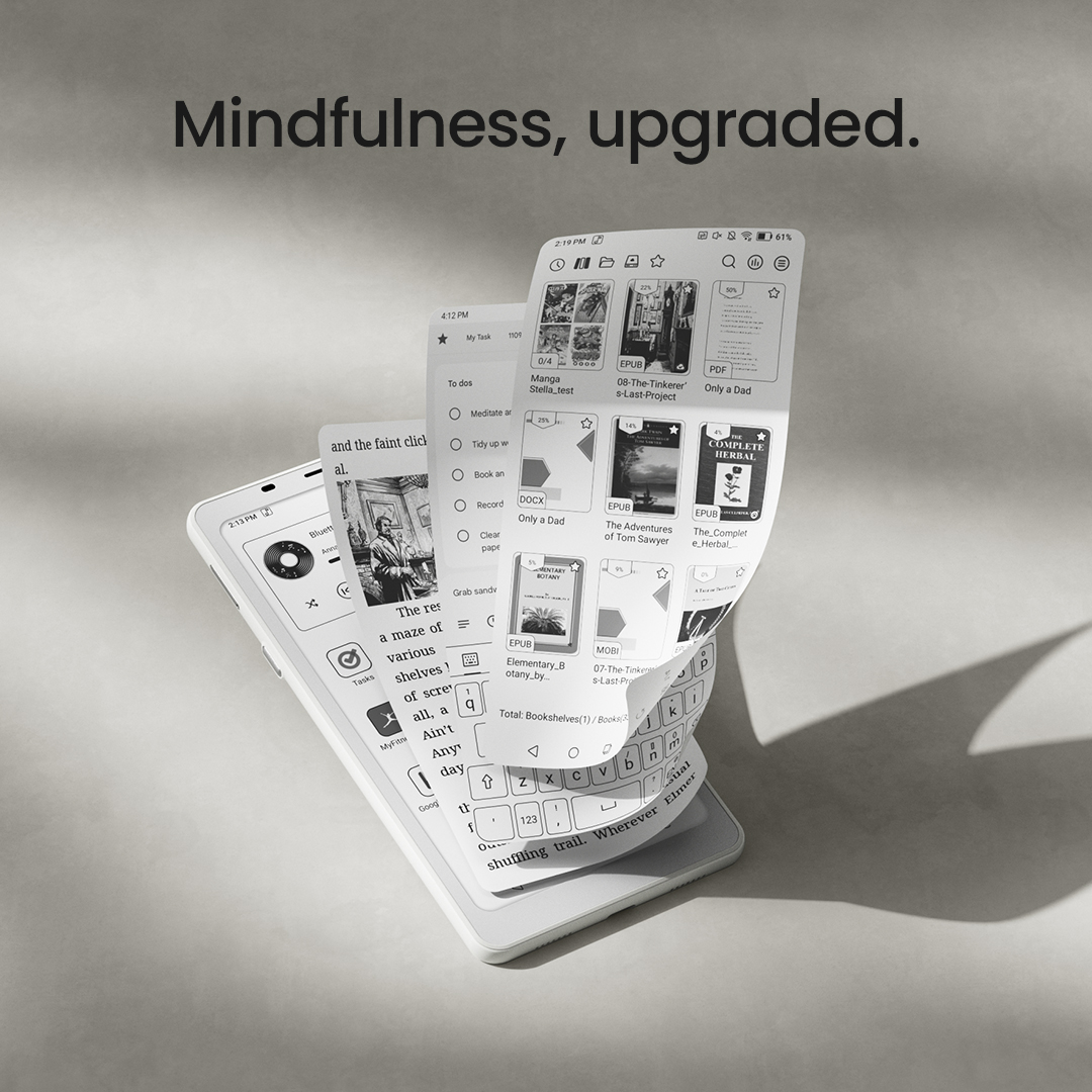 Slow down and savor a life filled with stories with the BOOX Palma 2, a phone-sized eReader powered by Android operating system! 

Read more, scroll less, and fine inner peace! Learn more about this compact and powerful eReader at shop.boox.com/products/palma2