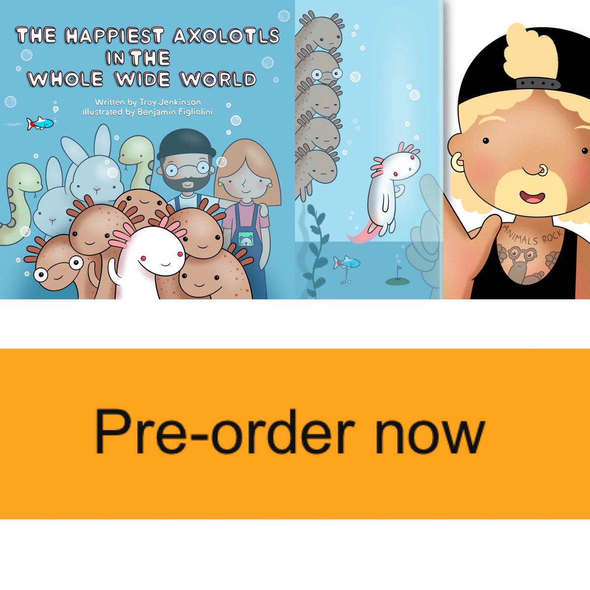Pleased to announce my new book (out 30th June) is available to pre-order now (click link in bio to order yours)
.
.
.
#axolotl #axolotllove #albinism #albinismisbeautiful❤️ #happiestaxolotl #loveislove #newbook #preorder