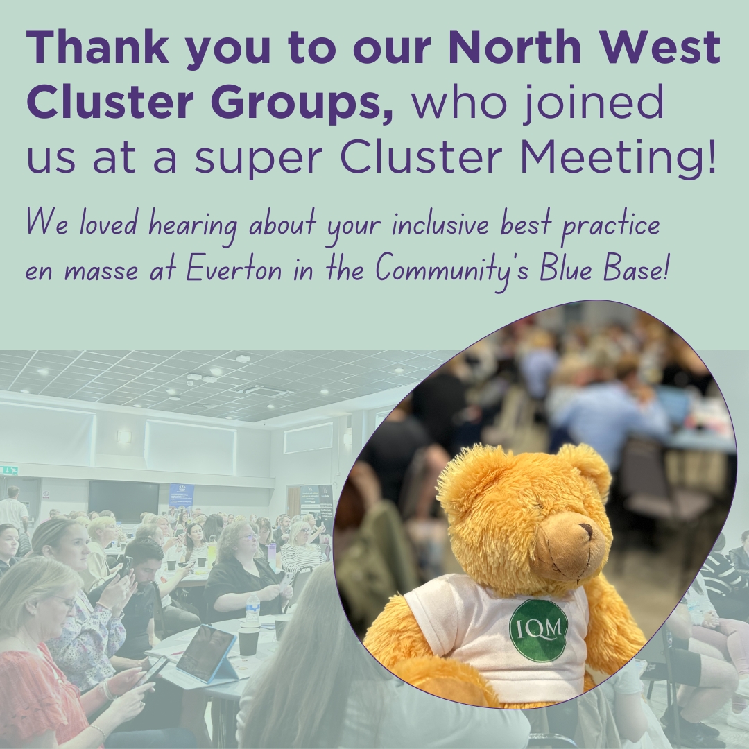 Today, IQM hosted an extra-special cluster meeting at Everton in the Community's Blue Base for 8 of our cluster groups across the North West.

Attendees got the opportunity to listen to a superb range of workshops focussed on a wide range of important topics!