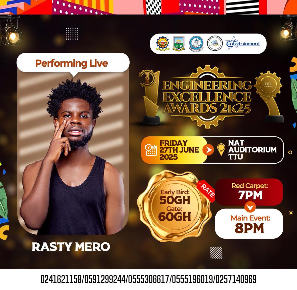 rastymerogh's tweet image. 27-06-25 NAT AUDITORIUM TTU MR. STUBBORN IS COMING YOUR END #GetWise🥶🙌🏾🎉