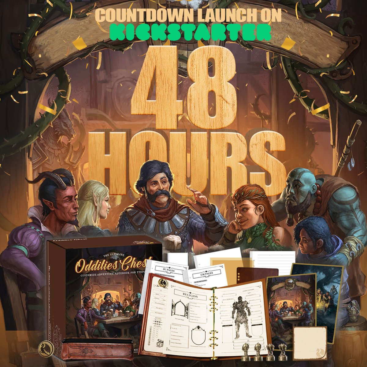 thornstavern's tweet photo. ⏳ 48 hours to go! The Ultimate Customizable Adventure Notebook for TTRPGs is almost here on Kickstarter!
🤝 Partnering with Nord Games, this notebook features exclusive, collectible covers. Perfect for your tabletop adventures
🚀 Fast fulfillment – get yours quickly after the campaign
💸 Up to 33% off during the campaign
🌍 Tariff-friendly shipping
🎁 Early bird backers receive exclusive gifts: a Kickstarter-exclusive magnetic badge + 2 hand-drawn spell stickers with original D&D-style designs!
🎲 Get ready to take your TTRPG sessions to the next level. Follow us and don’t miss out!