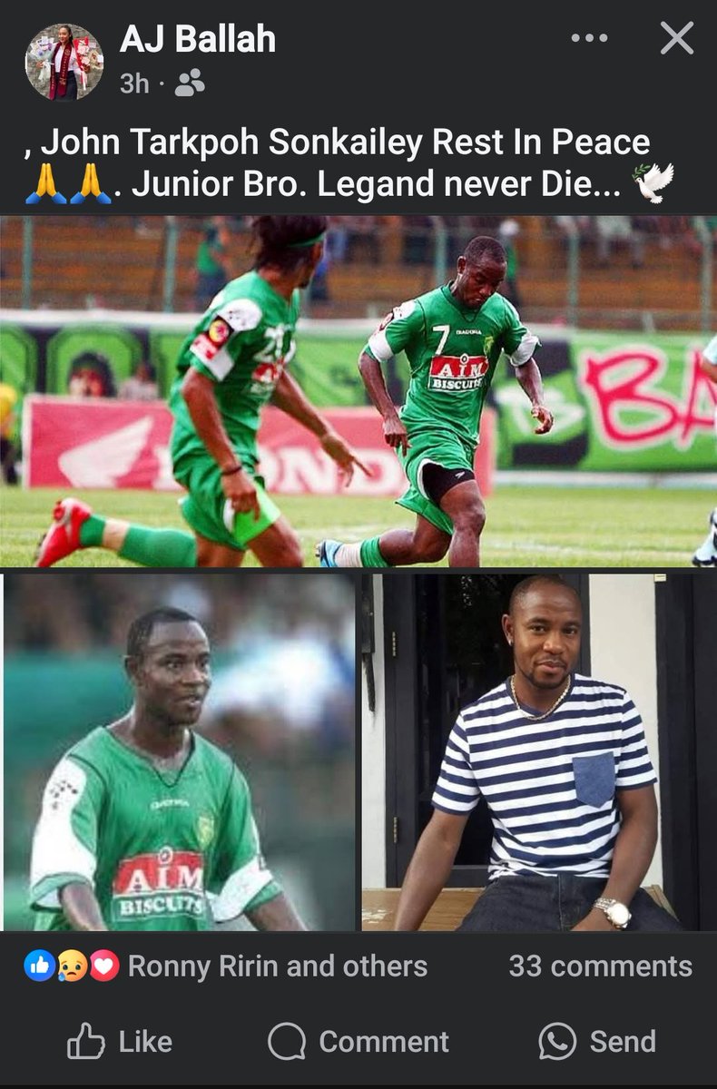 Berita Duka
RIP John Tarkpor Sonkaliey