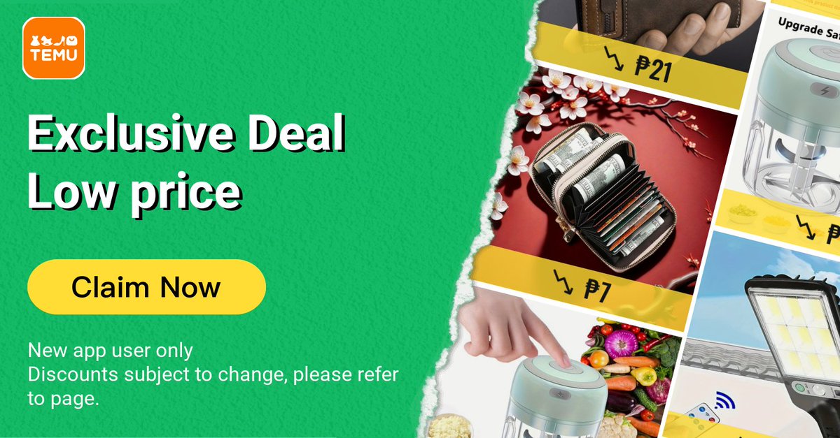 GeGeFanneyy's tweet photo. ⭐️ Tap the exclusive deal link https://t.co/F0AqBks73o  to score top-quality items at ultra-low prices. 🛍️ These unbeatable deals are only available here. Shop now and save big! ⭐️
Another surprise for you! Click https://t.co/H2Ngsubhpw to earn with me together🤝! https://t.co/PFYG2V3X65