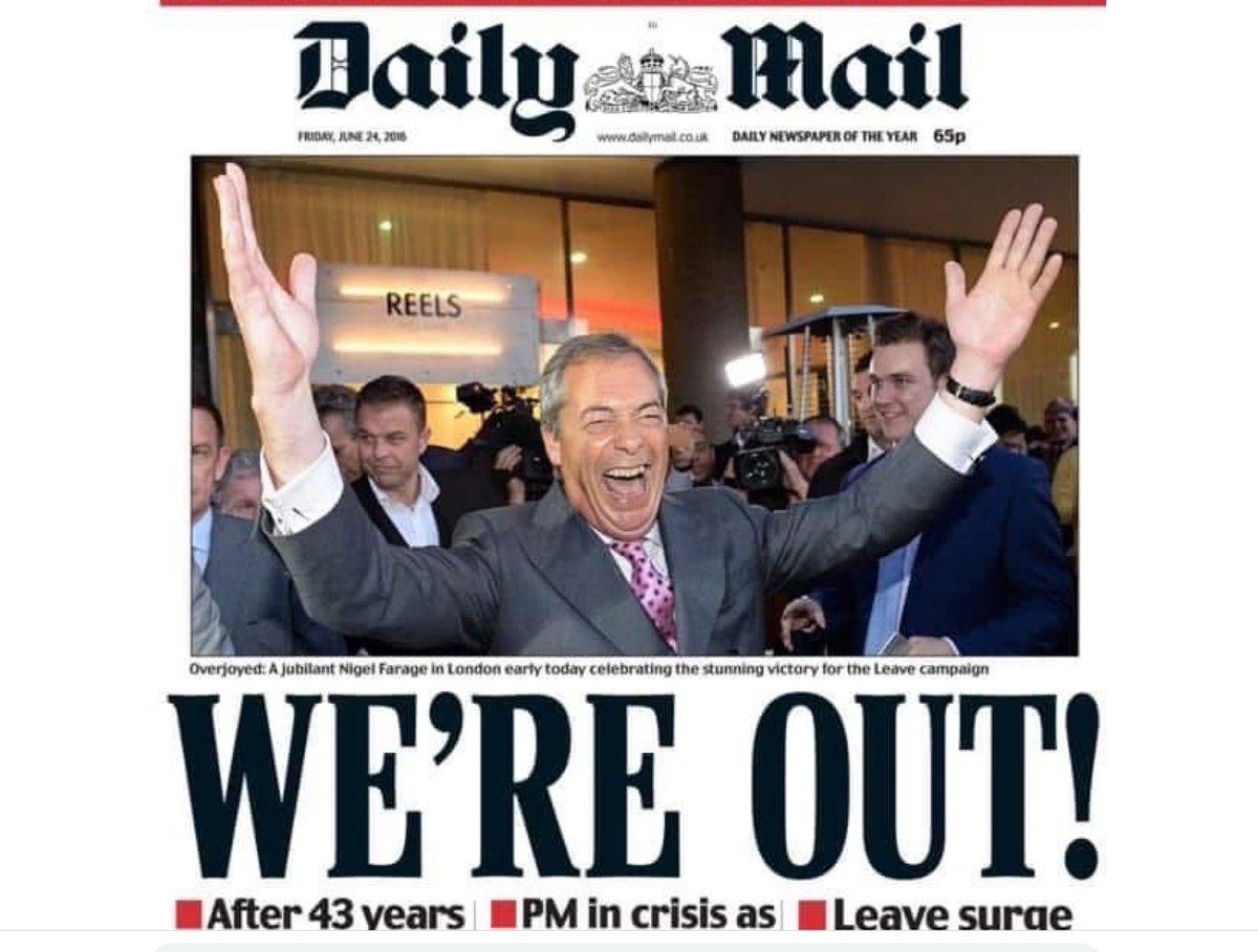 Imogen (@imogenlemon02) on Twitter photo Farage tries to disown Brexit, but he spent decades working towards it. 
He claims others failed to deliver his Brexit but he did a deal with Johnson in 2019, so  his man was in No.10 along with his mate Cummings. 
The Brexit disaster was Farage’s creation. He needs to own it. Farage tries to disown Brexit, but he spent decades working towards it. 
He claims others failed to deliver his Brexit but he did a deal with Johnson in 2019, so  his man was in No.10 along with his mate Cummings. 
The Brexit disaster was Farage’s creation. He needs to own it.