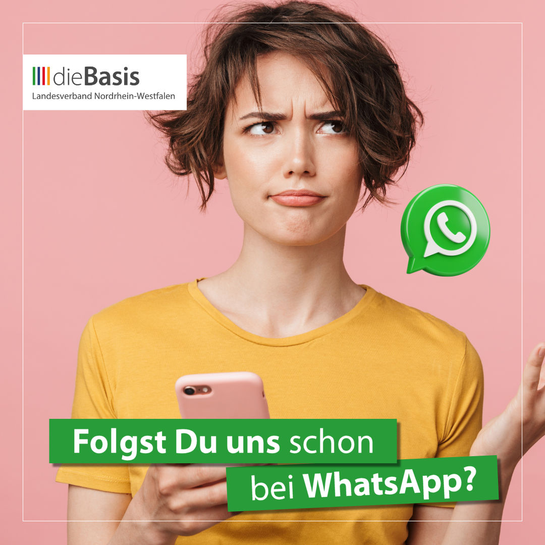 diebasisnrw's tweet photo. 📲 Folgst Du uns schon bei WhatsApp?

👉 Hier geht's zu unserem WhatsApp-Kanal: https://t.co/2ZWSOSVbV7

🟩🟩🟦🟦🟥🟥🟧🟧

🔄 Teile unsere News und Videos mit Freunden, Familie oder in Deinem WhatsApp-Status. 

💡 Verpasse keine wichtigen Informationen mehr und hilf dabei, dieBasis NRW bekannter zu machen.