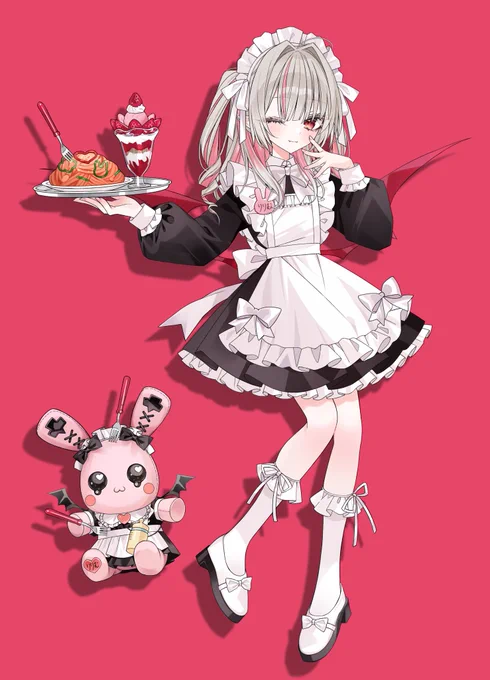 メイドのりりむちゃん #りりむとおえかき