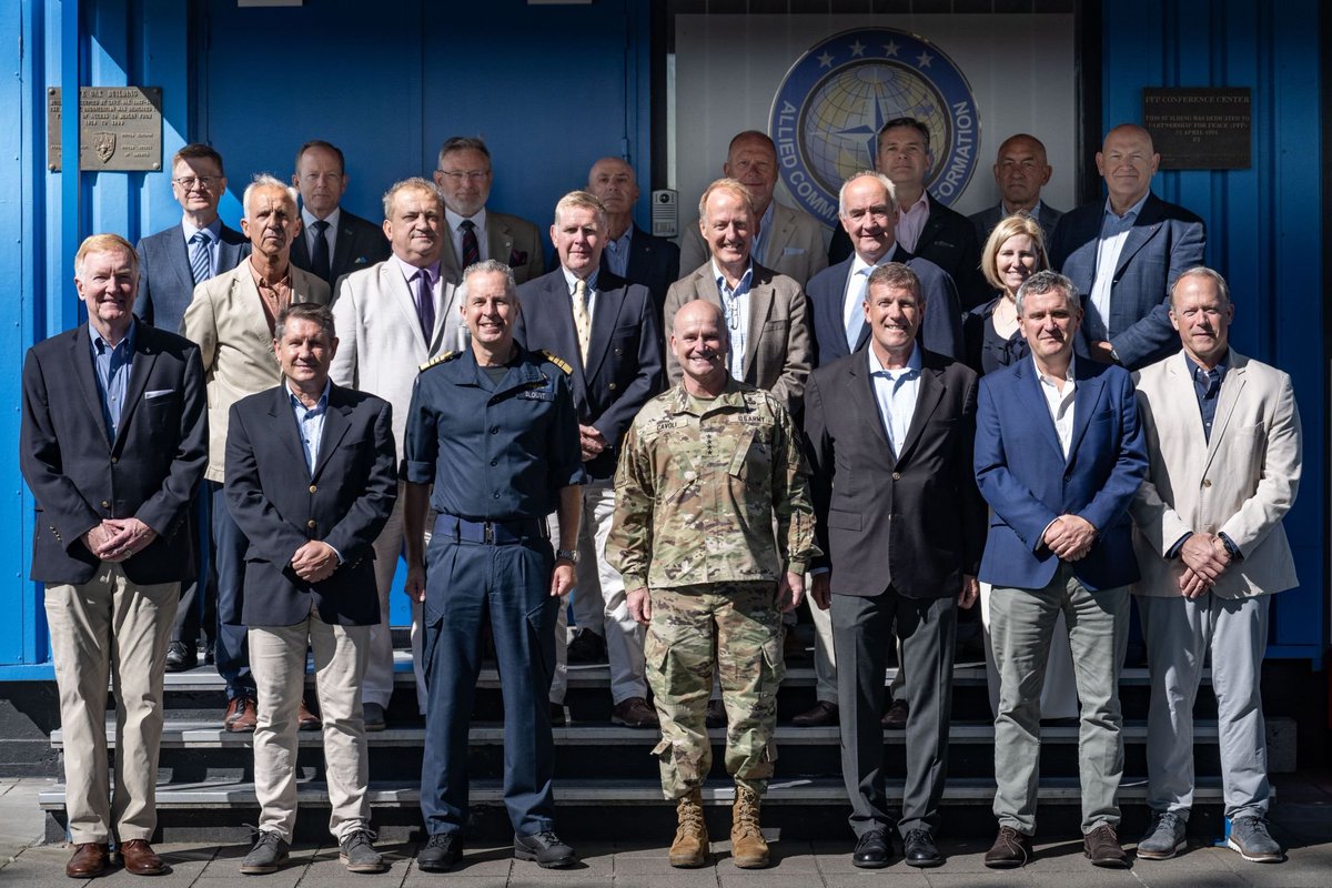 Admiral James G. Foggo, USN (ret.) (@admiral_foggo) on Twitter photo A great week of training for NATO Senior Mentors at SHAPE HQ last week prior to the Summit. Kudos to GEN Chris Cavoli for his leadership of Allies for the last 3 years as SACEUR. BZ! Fair Winds & Following Seas! <a href="/CMS_Washington/">Center for Maritime Strategy</a> <a href="/NavyLeagueUS/">Navy League of the United States</a> <a href="/JFCNorfolk/">NATO JFC Norfolk</a> <a href="/JFC_Naples/">NATO JFC Naples</a> <a href="/NATO/">NATO</a> <a href="/chinfo/">Navy Chief of Information</a> A great week of training for NATO Senior Mentors at SHAPE HQ last week prior to the Summit. Kudos to GEN Chris Cavoli for his leadership of Allies for the last 3 years as SACEUR. BZ! Fair Winds & Following Seas! <a href="/CMS_Washington/">Center for Maritime Strategy</a> <a href="/NavyLeagueUS/">Navy League of the United States</a> <a href="/JFCNorfolk/">NATO JFC Norfolk</a> <a href="/JFC_Naples/">NATO JFC Naples</a> <a href="/NATO/">NATO</a> <a href="/chinfo/">Navy Chief of Information</a>