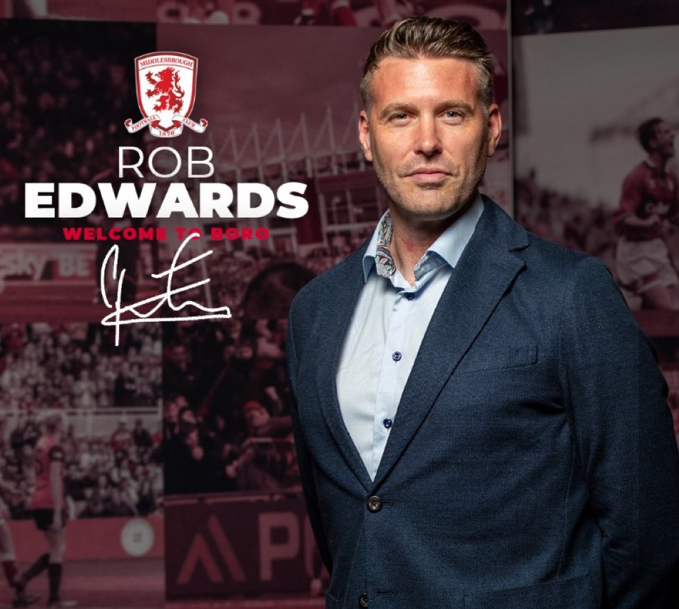 📝 𝐎𝐅𝐈𝐂𝐈𝐀𝐋: Middlesbrough ha nombrado a Rob Edwards como su nuevo entrenador jefe. 
#FichajesFG