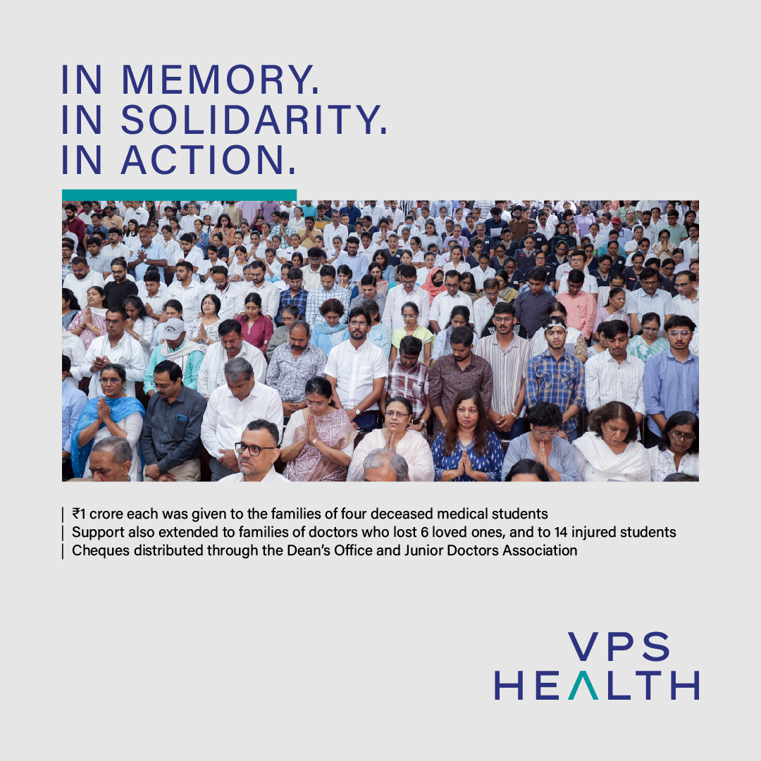 In a solemn moment of solidarity, the ₹6 crore relief pledged by our Founder &amp; MD Dr. Shamsheer Vayalil was handed over to the families of students and doctors affected by the Air India Flight 171 tragedy at BJ Medical College.

#BJMedicalCollege #AirIndia171 #FrontlineHeroes