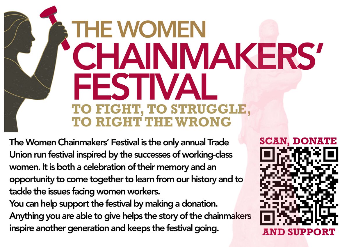 TUCMidlands's tweet image. Support The Women Chainmakers Festival …-chainmakers-festival.raiselysite.com