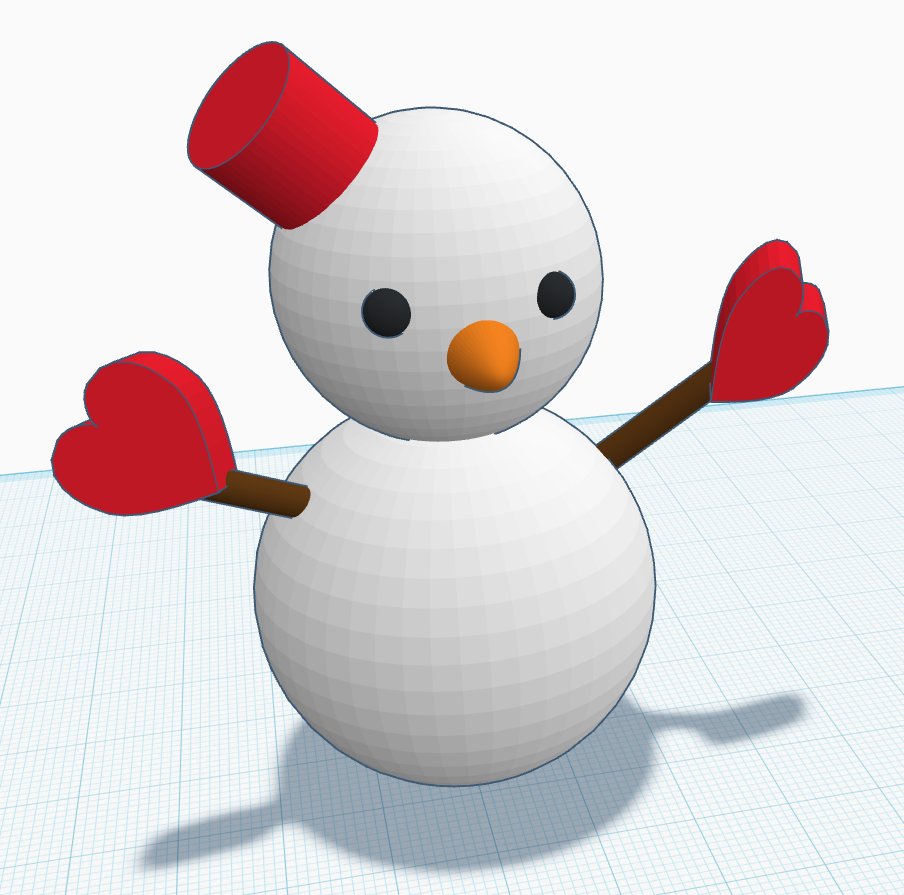 pomeranist's tweet image. #3D免疫療法 #Thinkercad

⛄

基本シェイプで雪だるま