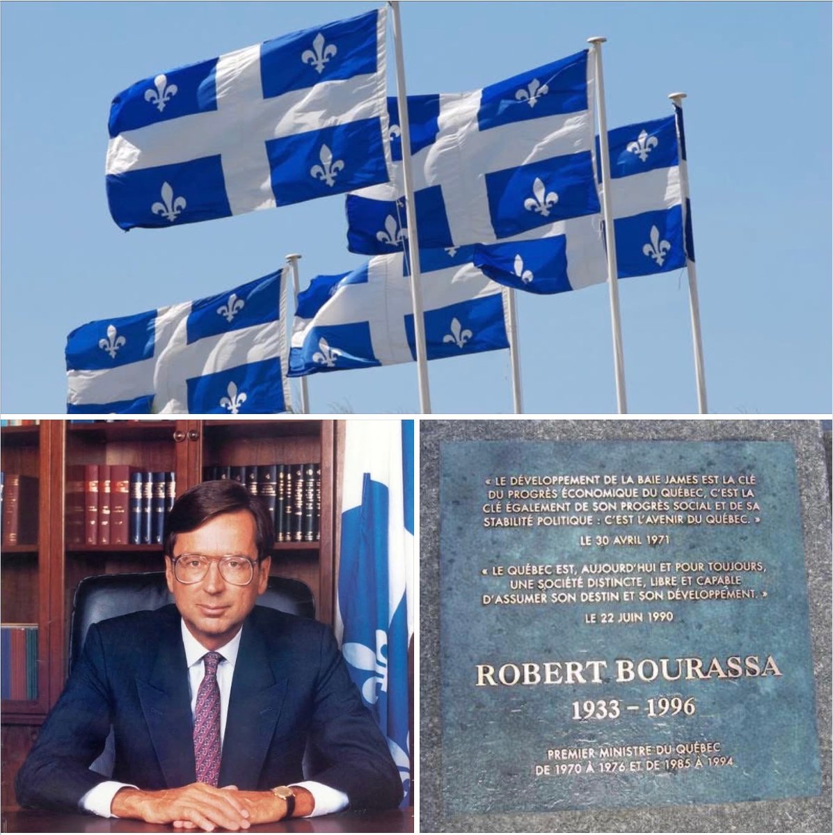 christiandufour's tweet image. BONNE FÊTE QUÉBEC
Et un grand merci à Robert Bourassa pour nous avoir légué la société distincte