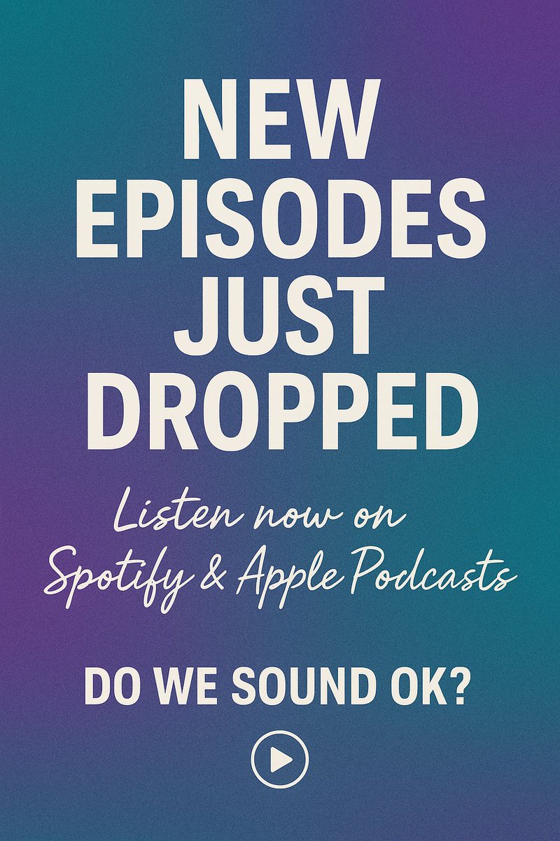 DoWeSoundOk's tweet photo. 🎧 New episodes of Do We Sound OK? just dropped!
Chaos. IVF. Mental health. Mom life. Laugh through the breakdown.

🎙️ Listen now: https://t.co/4yUBf3NyxB

#PodcastLaunch #DoWeSoundOK #MentalHealthMatters #IVFSupport #MomTok #SpotifyPodcasts #ApplePodcasts https://t.co/JtubBC6GAI