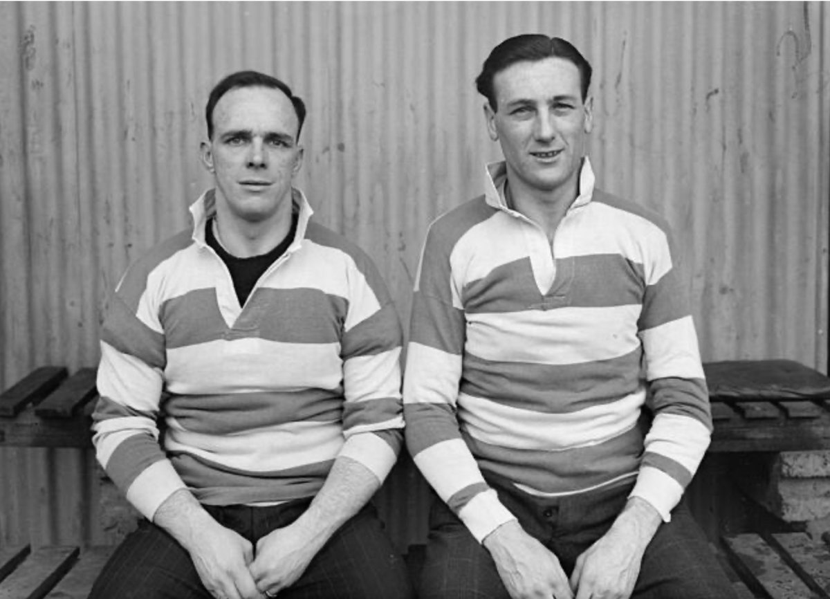 1948: <a href="/QPR/">QPR FC</a> Captain, Arthur Jefferson (Left-back) and George Smith (Centre-half) They were part of the #QPR Football League Division Three South, Champions side 1947-48 season.