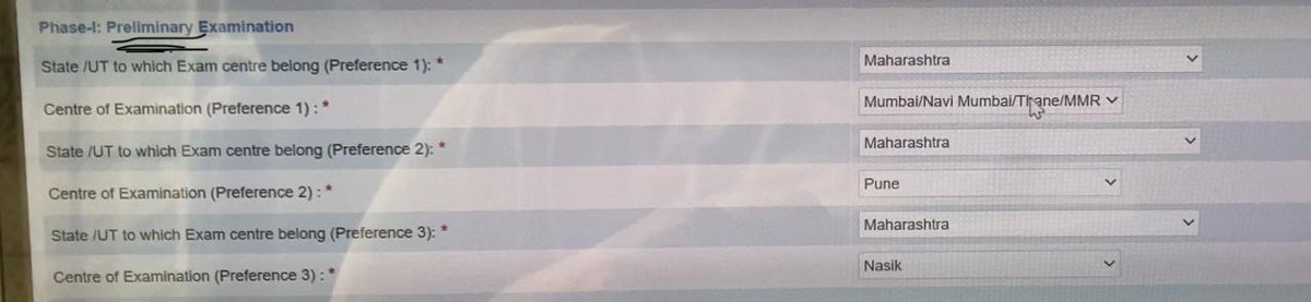 DecorBorivali's tweet photo. Dear @ibps_official,
 
For Prelims Exam - I have selected Mumbai as my 1st preference,Pune(2nd) &amp; Nashik(3rd).
But,
For Mains Exam - It is not showing any option other than Mumbai/Thane/Navi Mumbai/MMR.

Tried Toll Free Numbers and Mails too,didn't get a response.Exams are near. https://t.co/EAmNQlbJNZ
