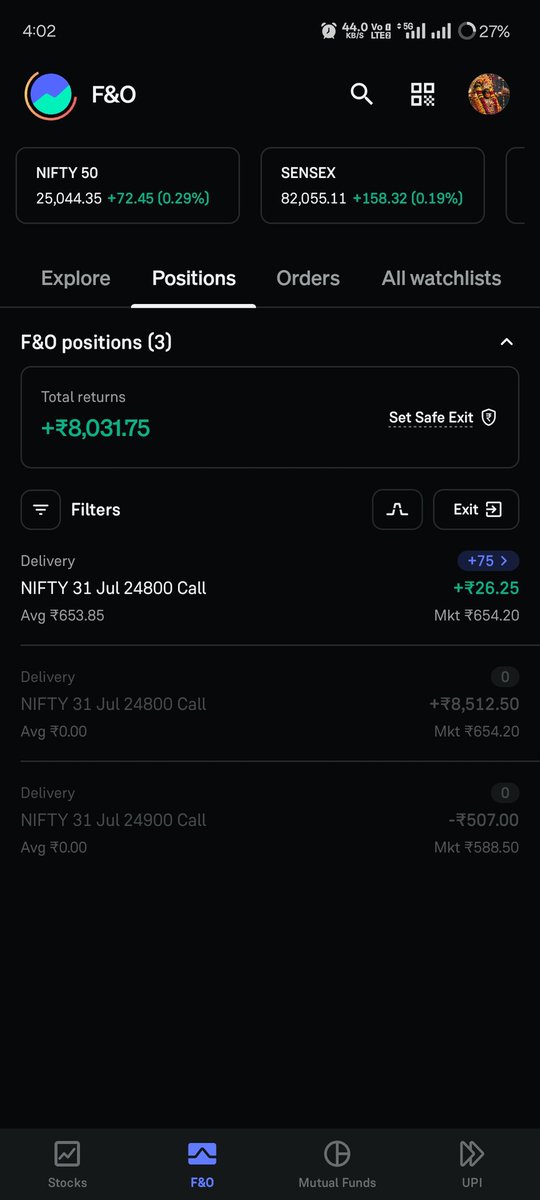 After getting -20k in my previous holding 

This is it for today 
Holding call form Tomorrow 
Hoping for a little Comeback 

Trading Guru <a href="/suchak_chirag/">Chirag Suchak</a> 
<a href="/arajwardhan92/">Anurag Rajwardhan🇮🇳</a> <a href="/MAHESHS06/">Mahesh</a> <a href="/patel3544/">Devendra Barvadia</a> <a href="/RANGEROVERSV/">Aditya Vardhan</a> 
#trading #Nifty
