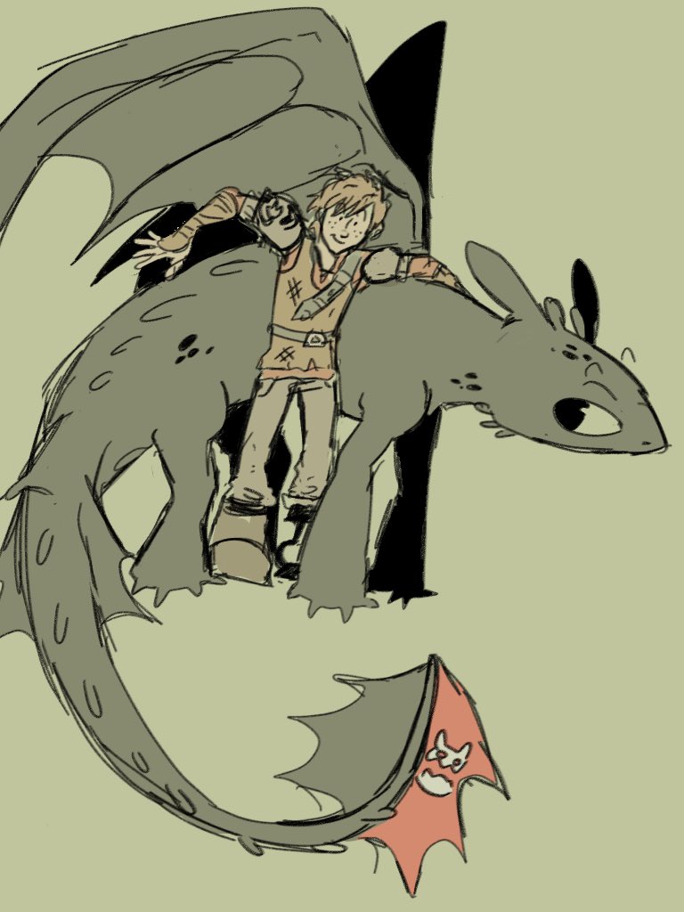 ok i’ll finish another day  #HTTYD    #httydragon    #httydfanart #hiccuphaddock #Toothless    #HowToTrainYourDragon