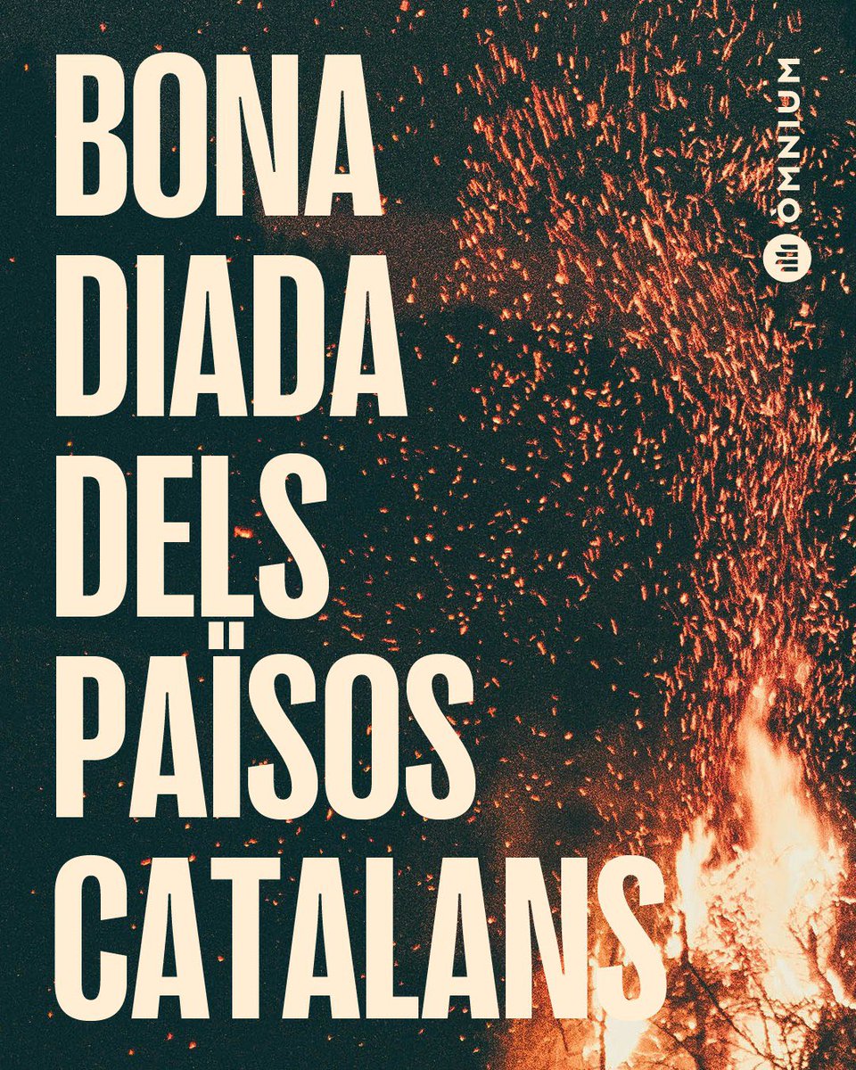 Bona Diada dels Països Catalans, i que el foc que ens agermana ens recordi qui som, què volem i per què lluitem: per una terra lliure, per la llengua i la cultura catalanes i per la cohesió social, de Salses a Guardamar i de Fraga a Maó i fins l’Alguer.