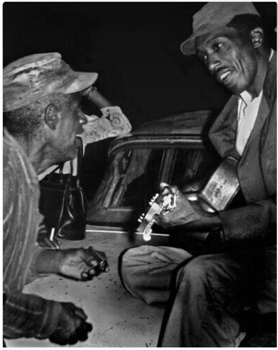 Little Johnny Woods &amp; R.L. Burnside, Labor Day Picnic,1967
( photo George Mitchell)
