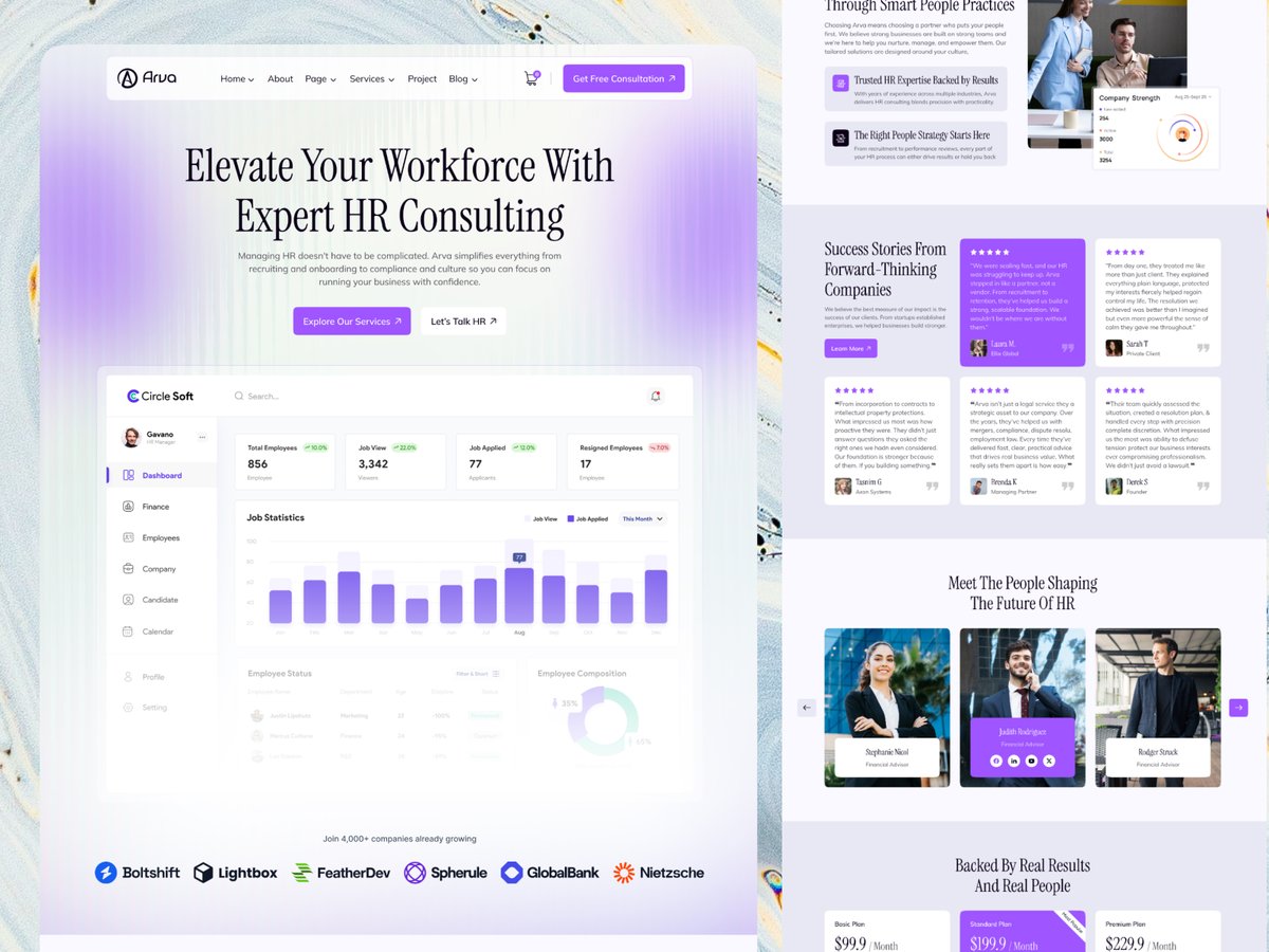 SbShahria's tweet photo. Currently designing an HR management Consulting Landing page. Here is the look.

#hrmanagement #HumanResources #landingpage #uiuxdesign #webdesigning #WordPress #WebsiteDesign #hr #saas #SoftwareDevelopment https://t.co/HzsO0efo6t