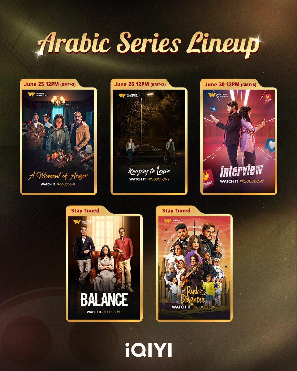 iQIYI's tweet photo. Authentic and addictive. Discover the hottest Arabic series starting now.💥

#iQIYI #Rivo #Rivo02 #Investigation #DoctorinCharge #DoormanDiaries #SpecialCase #AMomentofAnger #ReasonstoLeave #Interview #Balance #RushDiagnosis #ArabicSeries https://t.co/3cy0NJhHOh