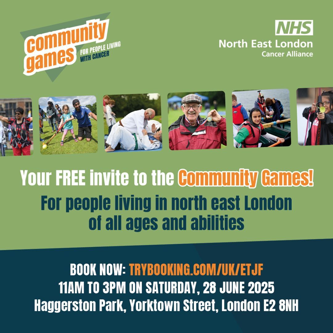 Your summer reset starts here!

🗓️ 28 June | 🕚 11am–3pm
📍 Haggerston Park, E2 8NH
👉 Book now: bit.ly/4dYT7tr
More info: bit.ly/3GUYld8

#NELCommunityGames #ActiveTogether #TrySomethingNew #WellbeingForAll