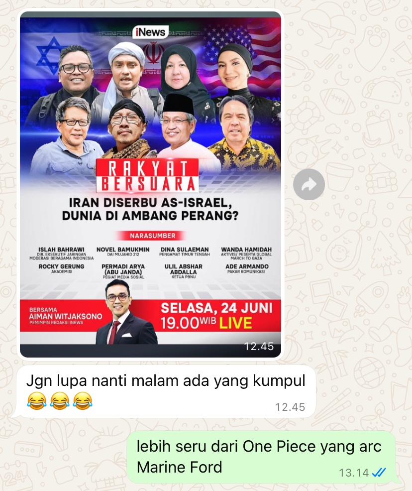 keharyapatihan's tweet photo. iNews > Marine Ford https://t.co/qFt2GPcbiK