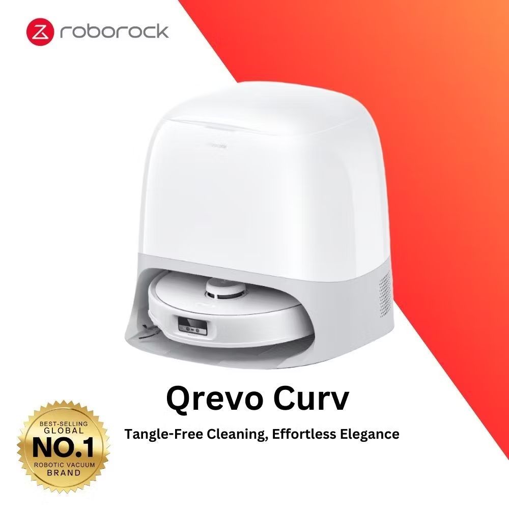marklimgam's tweet image. #CheckThis out 【Ready Stock】Roborock Qrevo Curv / 5A1 | 18500Pa | 0% Hair Tangle | Self Lift 4cm | Edge Cleaning for RM3,579.00 - RM4,279.00. Get it on #Shopee now! s.shopee.com.my/LbibkCb4S?shar…