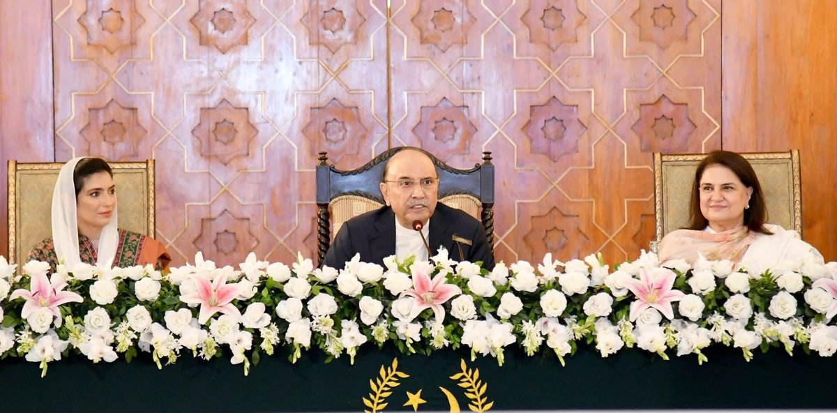 Rozikhan_kakar1's tweet photo. اسلام آباد:صدر مملکت آصف علی زرداری کا ایوان صدر میں بینظیر ہنرمند پروگرام کے اجراء کی تقریب سے خطاب
اس موقع پر پاکستان پیپلز پارٹی کے مرکزی رہنما سینیٹر روزی خان کاکڑ، اور پارٹی کے دیگر قیادت بھی ایوان صدر میں موجود ہیں.
#BenazirHunarmandProgram https://t.co/OFt5loBAG6