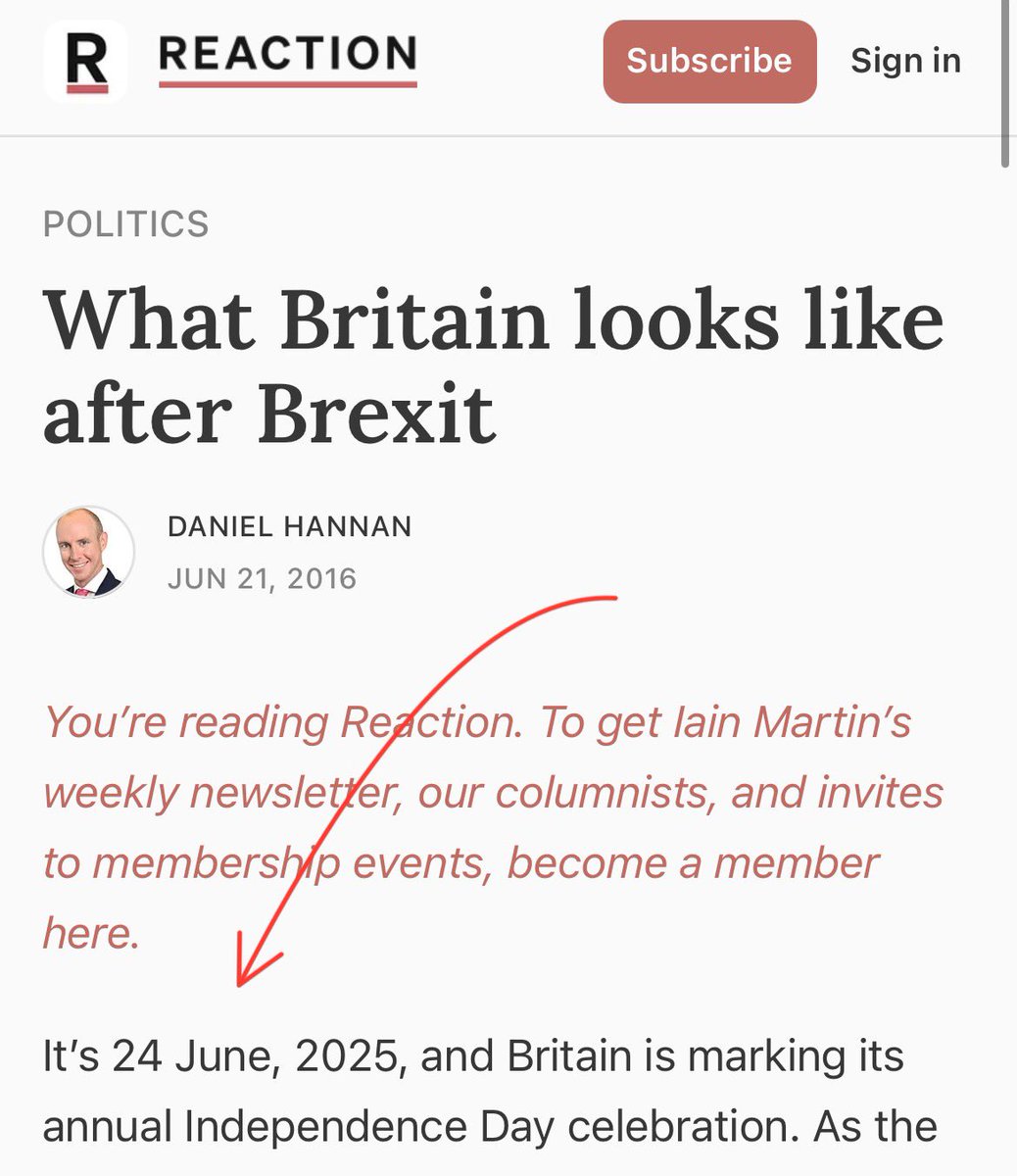 It's finally here! It's Daniel Hannan Day!

The future he promised everyone a mere 2 days before the Brexit referendum is so exciting, I think my heart may burst with joy when I step outside and experience it for myself.

(Read it. You deserve a laugh. Link in next post.)