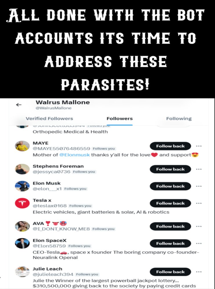 I've had enough bots for the day <a href="/elonmusk/">Elon Musk</a> please address this annoying problem with the platform.