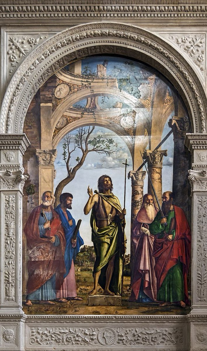 «Chi ha due tuniche, ne dia una a chi non ne ha; e chi ha da mangiare, faccia altrettanto» 

San Giovanni Battista. Chiesa della Madonna dell'Orto, Venezia 1492 cc

Cima da Conegliano