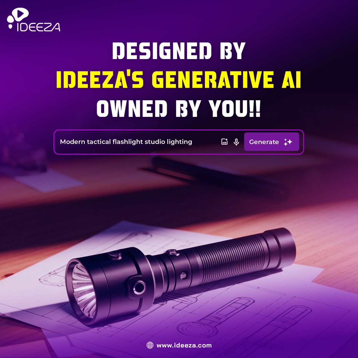 MAKE_IDEEZA's tweet photo. Own a flashlight you actually helped shape.
From design to parts โ your name will be on it.
๐ Physical NFT included.
Join waitlist today: https://t.co/TmSNiHmPMU
#IDEEZA #IDZ #PhysicalNFT #HardwareOwnership #ProductAsNFT #PhygitalPower #CustomGadget #DigitalToPhysical #FutureOfOwnership #NFTUtility #MakeAndOwn #TechCollectibles #IoTwithNFT #CreatorsOwnIt