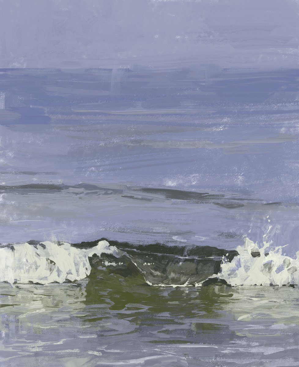 slow_haru's tweet photo. This is just a painting I did for practice. Trying to mimic the texture and feel of traditional media with digital tools is kind of fun, but sometimes it makes me wonder. “Do I really need to go this far?” That thought pops into my head every now and then. https://t.co/Kg9yiOfySW