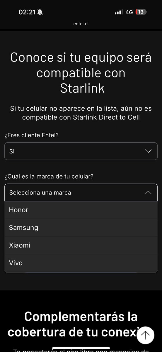 thorrodrigo's tweet photo. @entel_ayuda  @entel cuando lo habilitarán para iPhone ? https://t.co/s9oYy3002T
