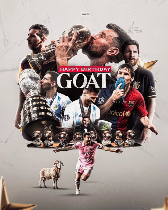 The boy who has it all, Hbd GOAT 🐐🎂🤍