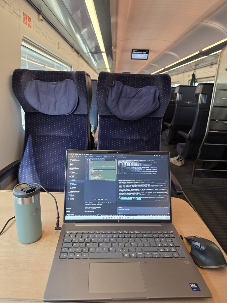 Vibe coding in German train to the max. 

The only downside is that I need to use the mobile tethering because the WiFi in ICE train sucks 🤓