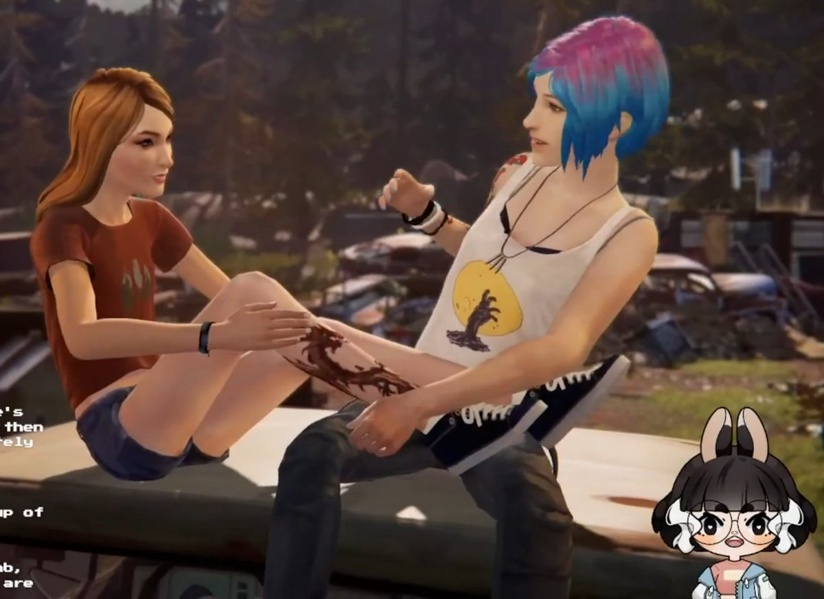 TackyTanuki's tweet photo. We completed LiS: Before the Storm! Loved reading chat's fan theories and us coming up with our own. 

We will be taking a VERY SMOL break from the LiS series because everyone has asked for more dedicated Date Everything. See you next Monday! 

#pngtuber #twitch #lifeisstrange https://t.co/R4BFKETDmo