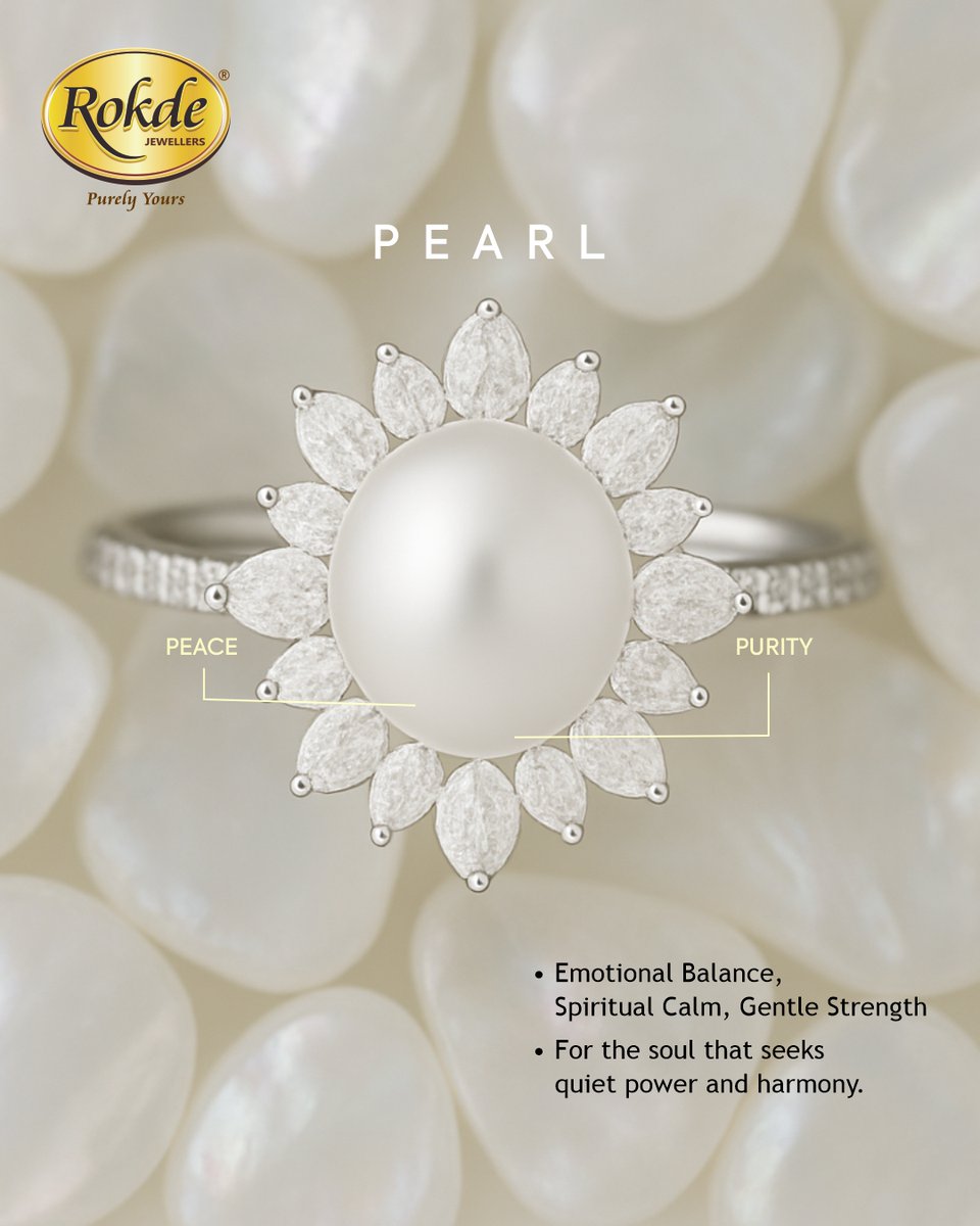 rokdejeweller's tweet photo. Peace isn’t passive — it’s powerful.
Pearl brings balance, calm & strength for those who lead softly but walk with purpose.
🔹 7-day gemstone trial
🔹 FREE astrology consult
✨ Quiet strength always shines.
#Gemsbond #PearlEnergy #RokdeJewellers #PearlPower https://t.co/ogJGtt8WsN