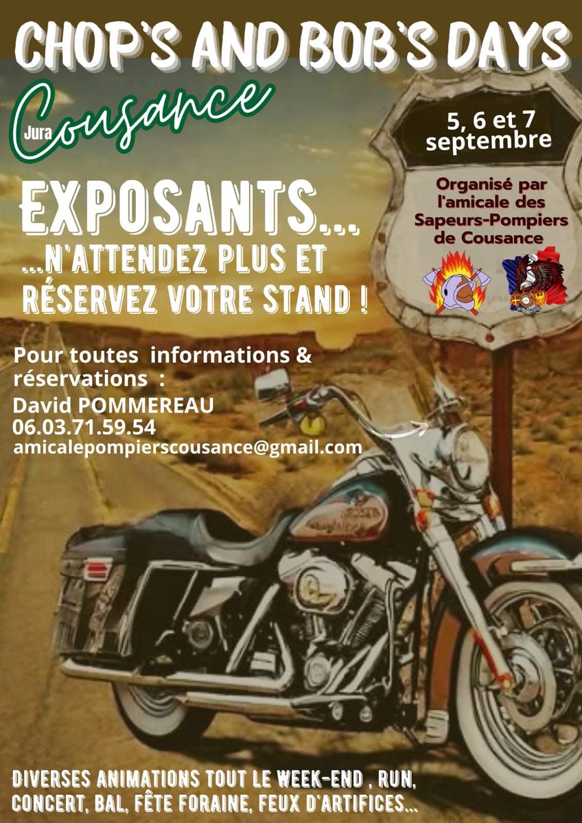 UDSP 39 (@udsp_39) on Twitter photo #Manifestation 🏍️ | à Cousance Début septembre 2025 ! 👌🏻 exposants, n’hésitez pas à les contacter ! 👍🏻 <a href="/guyon_j/">GUYON Jérôme</a> <a href="/ClmentComte1/">Clément Comte</a> <a href="/Rondot_Raphael/">Raphaël Rondot</a> <a href="/RICHARD_Sy25/">RICHARD Sylvain</a> <a href="/SDIS39/">SDIS du Jura</a> <a href="/phuguenet/">Philippe Huguenet</a> <a href="/eleonore_vrmr/">eleonore</a> <a href="/micka39/">Mickael Puyfages</a> <a href="/guyon_j/">GUYON Jérôme</a> #Manifestation 🏍️ | à Cousance Début septembre 2025 ! 👌🏻 exposants, n’hésitez pas à les contacter ! 👍🏻 <a href="/guyon_j/">GUYON Jérôme</a> <a href="/ClmentComte1/">Clément Comte</a> <a href="/Rondot_Raphael/">Raphaël Rondot</a> <a href="/RICHARD_Sy25/">RICHARD Sylvain</a> <a href="/SDIS39/">SDIS du Jura</a> <a href="/phuguenet/">Philippe Huguenet</a> <a href="/eleonore_vrmr/">eleonore</a> <a href="/micka39/">Mickael Puyfages</a> <a href="/guyon_j/">GUYON Jérôme</a>