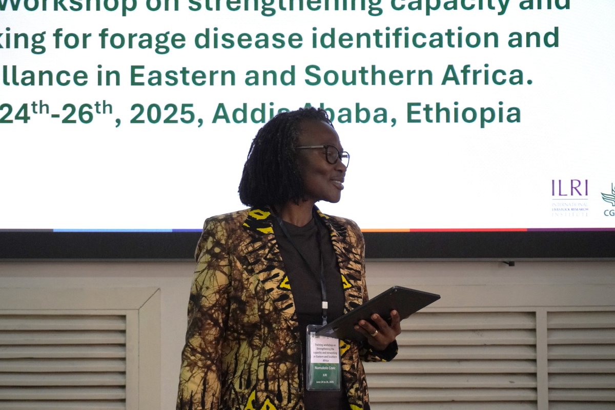 ShahidaHussien's tweet photo. Happening now: Training Workshop on strengthening capacity &amp; networking for forage disease identification &amp; surveillance in Eastern &amp; Southern Africa #Genebank of @ILRI @CGIAR https://t.co/sOTc2BSkxH