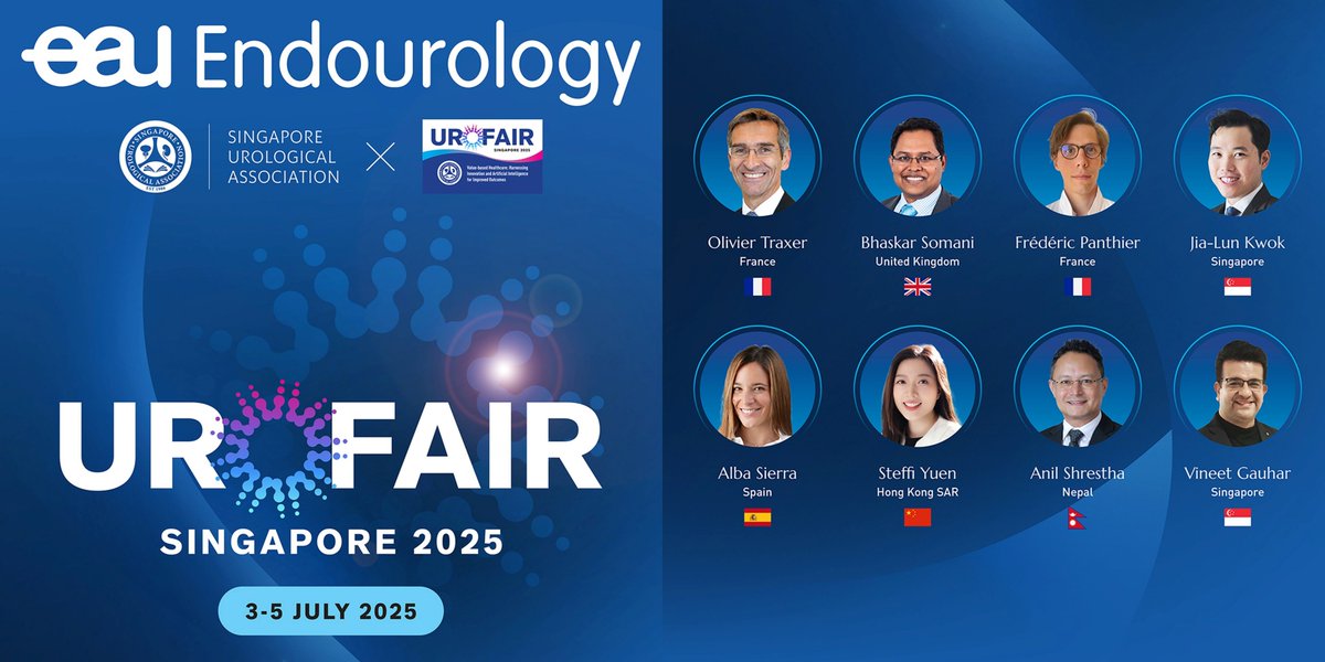 Jia-Lun Kwok (@jl_kwok) on Twitter photo 🔜 #Urofair25 x #EAUendourology is almost here!
Part of the dynamic scientific program in Singapore.
Cutting-edge discussions & surgical innovation 🔗Program: sua.sg/urofair-2025-s…
<a href="/DocGauhar/">DrG</a> <a href="/OTRAXER/">Olivier Traxer</a> <a href="/endouro/">Prof Bhaskar Somani</a> <a href="/albasierrad/">Alba Sierra del Rio</a> <a href="/Shresthanyl/">Anil Shrestha</a> <a href="/steffiyuen/">Steffi Yuen</a> #FPanthier <a href="/YiQuan_Uro/">Tan Yi Quan</a> 🔜 #Urofair25 x #EAUendourology is almost here!
Part of the dynamic scientific program in Singapore.
Cutting-edge discussions & surgical innovation 🔗Program: sua.sg/urofair-2025-s…
<a href="/DocGauhar/">DrG</a> <a href="/OTRAXER/">Olivier Traxer</a> <a href="/endouro/">Prof Bhaskar Somani</a> <a href="/albasierrad/">Alba Sierra del Rio</a> <a href="/Shresthanyl/">Anil Shrestha</a> <a href="/steffiyuen/">Steffi Yuen</a> #FPanthier <a href="/YiQuan_Uro/">Tan Yi Quan</a>