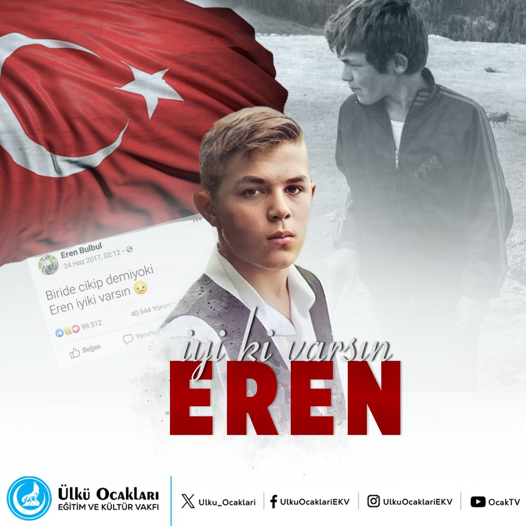 Türk balası kurt olur, yeri gelir vatanı için Şehit olur!

#İyikiVarsınEren