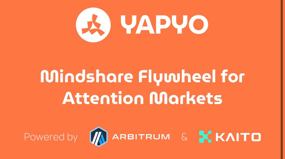 Tiger_Aspect (@tiger_aspect06) on Twitter photo YAPYO is not just making noise, it’s building a smart way to turn attention into real value.
With support from <a href="/arbitrum/">Arbitrum</a> & @Kaito, it’s creating a system where every post, like, and reply helps things grow.
This isn’t just hype.
It’s the start of something big.
And you’re still YAPYO is not just making noise, it’s building a smart way to turn attention into real value.
With support from <a href="/arbitrum/">Arbitrum</a> & @Kaito, it’s creating a system where every post, like, and reply helps things grow.
This isn’t just hype.
It’s the start of something big.
And you’re still