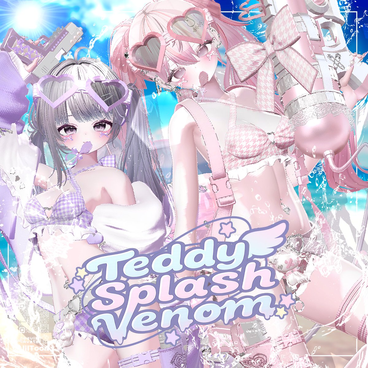 DrugAngel_vrc's tweet image. ◤✨🎁プレゼント企画START🎁✨◢

新作『Teddy Splash Venom』のフルパックを
抽選でプレゼント🤍

˗ˏˋ 📆6/24 17:00 ～ 6/27 17:00 まで 📆ˎˊ˗

@DrugAngel_vrc を フォロー✅＆このポストを リポスト♻️で参加してね🤍

BOOTH の スキ が 100🤍 増える度に１名追加✨
🔗BOOTH商品ページURL…