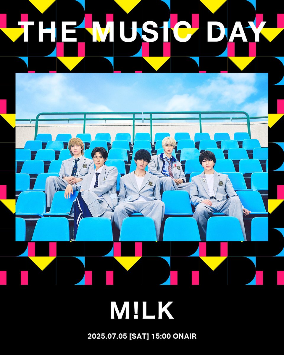 【公式】発表!今年イチバン聴いた歌 (@musicday_ntv) on Twitter photo ARTIST: M!LK
🪩THE MUSIC DAY 2025🪩
2025/07/05 sat. 15:00 ON AIR 📺⚡️
#THEMUSICDAY
#TMD2025
#MILK
<a href="/milk_info/">M!LK OFFICIAL</a> ARTIST: M!LK
🪩THE MUSIC DAY 2025🪩
2025/07/05 sat. 15:00 ON AIR 📺⚡️
#THEMUSICDAY
#TMD2025
#MILK
<a href="/milk_info/">M!LK OFFICIAL</a>