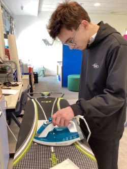 This S6 learner demonstrated basic sewing skills to some of our new Fashion and Textiles pupils. It is such a joy to hear how confident our young people are, and how respectful these other learners in listening carefully to what she had to say. #effectivecontributor