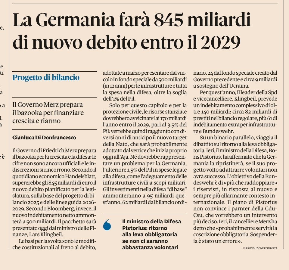 Senza contare quelli che non mettono a bilancio truccando i conti. Noi invece siamo tornati agli avanzi primari (con un anno di anticipo rispetto ai vincoli europei).